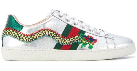 gucci ace dragon embroidery|Gucci ace sneakers sale.